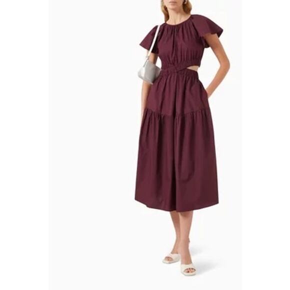 MINKPINK Allegra Cutout Midi Dress – Deep Purple, Size M – NWT - Picture 1 of 9